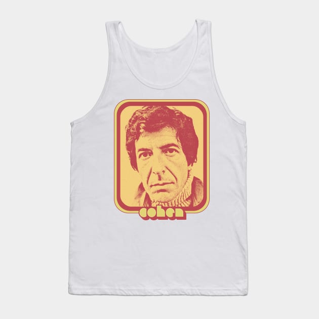 Leonard Cohen / Original Retro Fan Art Design Tank Top by DankFutura